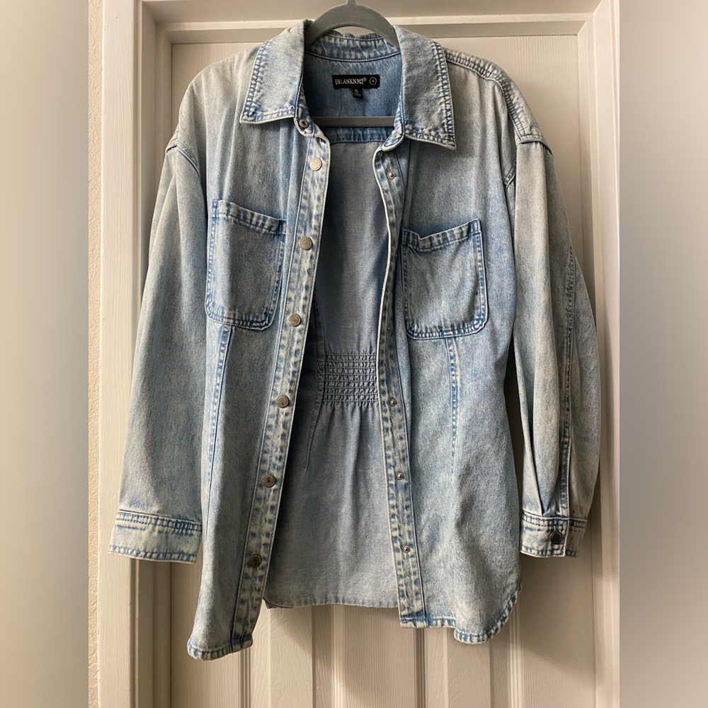 Blank NYC Button-Up Denim Shirt
